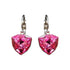 Серьги "Bermudu Trīsstūris (Rose)" с кристаллами Swarovski™